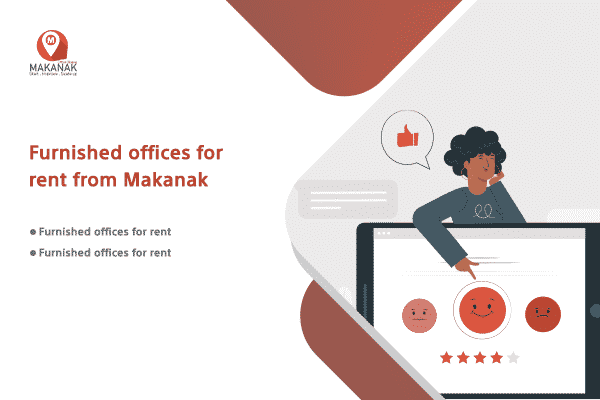 Furnished office for rent from Makanak